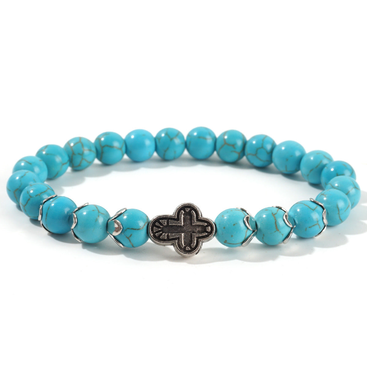 Women's Turquoise Cross Niche Design High-grade Simple Bracelets