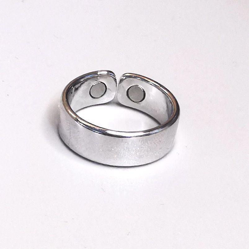 Men's Personalized Electroplated Rose Gold Magnetic Health Open Ring