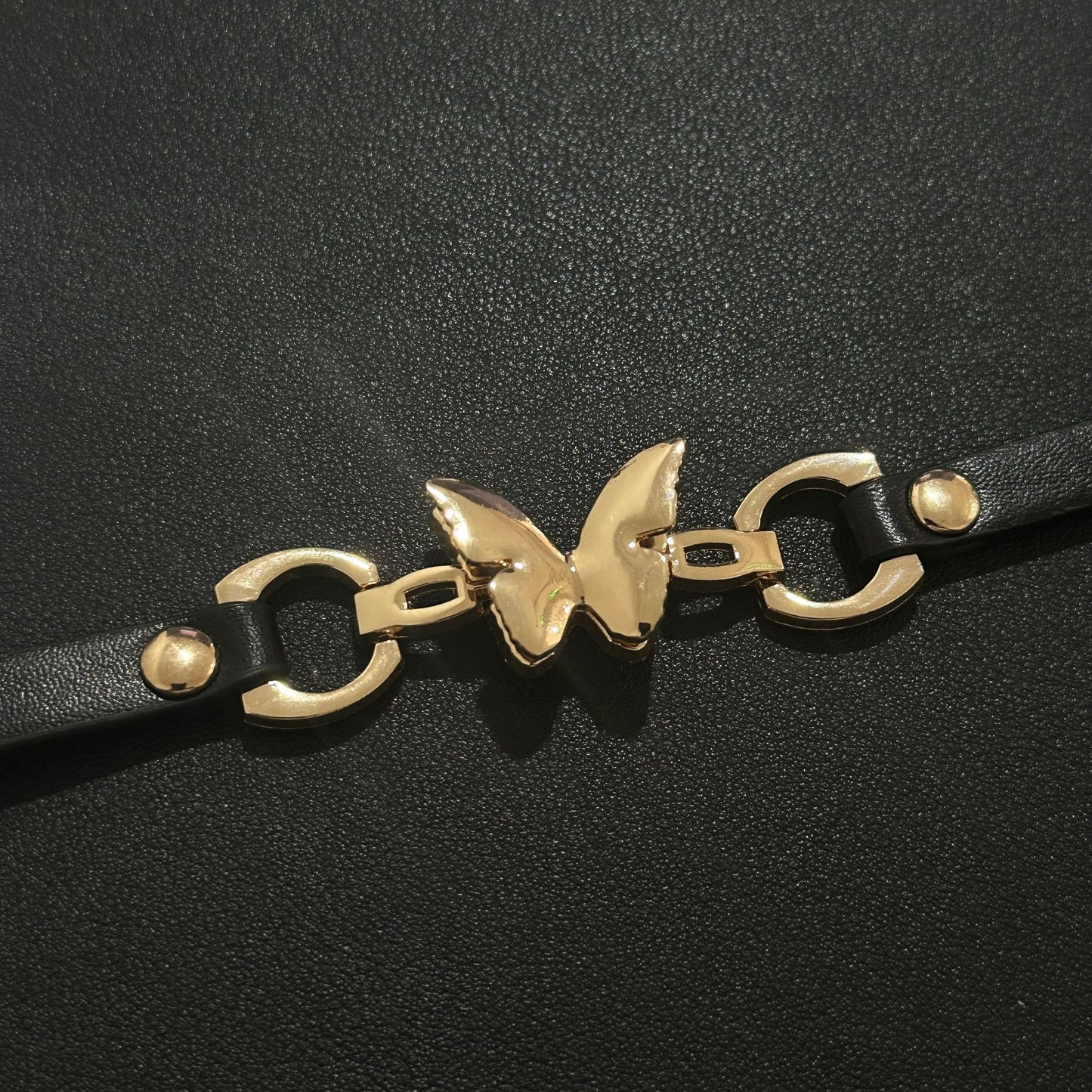 Style Leather Collar Wine Red Cross Clavicle Pendants
