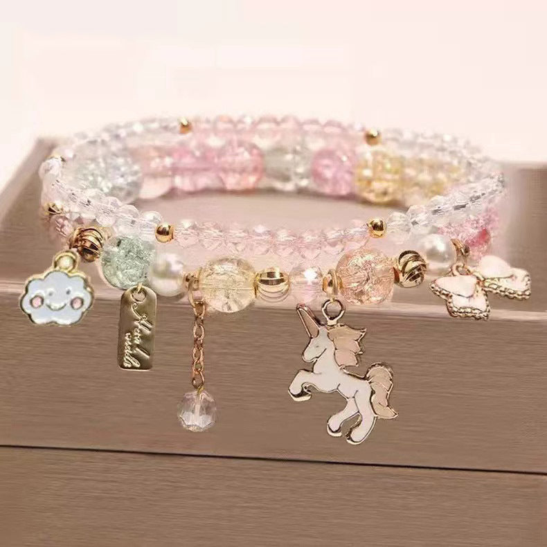 Little String Beads Crystal Female Cute Girlfriends Fashion Bracelet