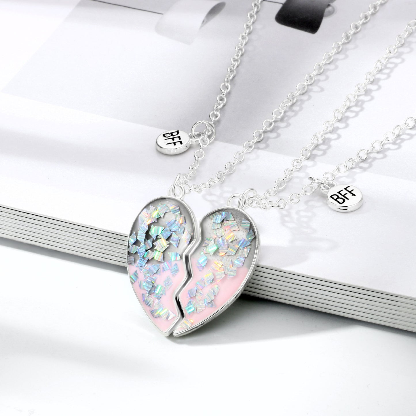 Children's Sequin Love Oil Dripping Good Friend Necklace