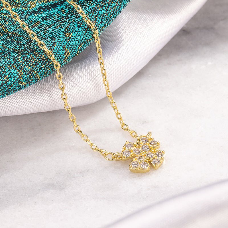 Women's Four-leaf Flower For Light Luxury Minority Design High Sense Graceful Necklaces