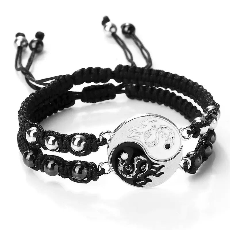 Women's & Men's Magnetic Stone Dragon Totem Fashion Couple Bracelets