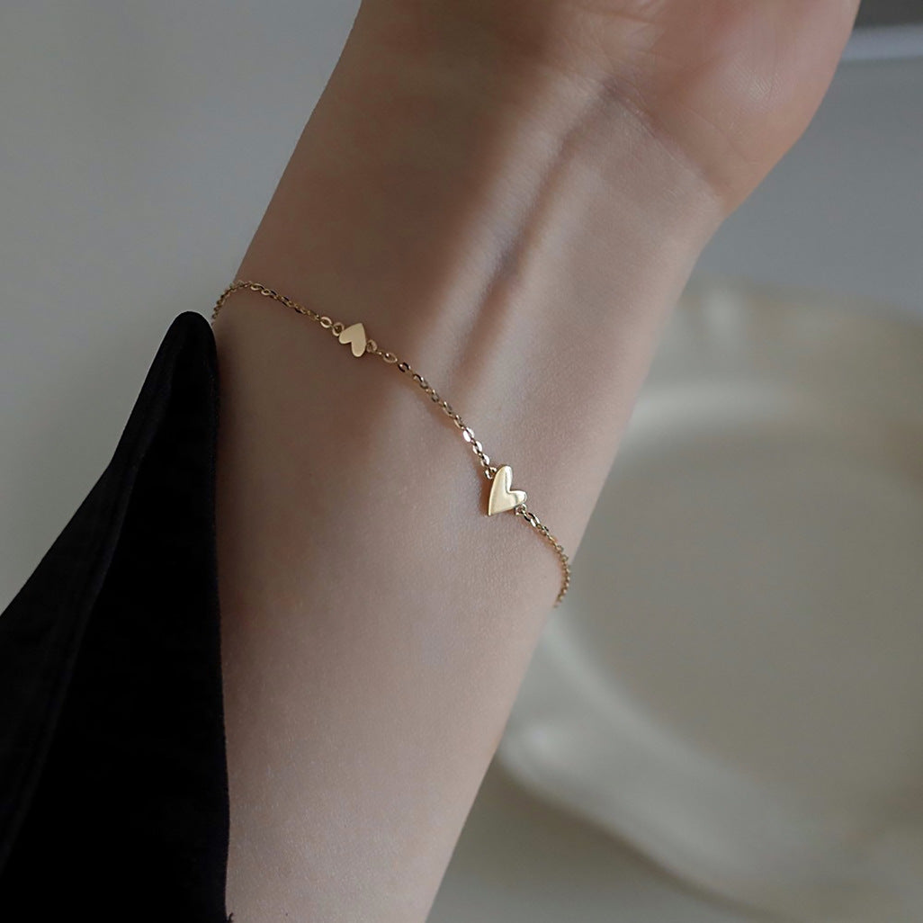 Minority Simple Love Titanium Steel Sweet Temperamental Exquisite Female High Bracelets