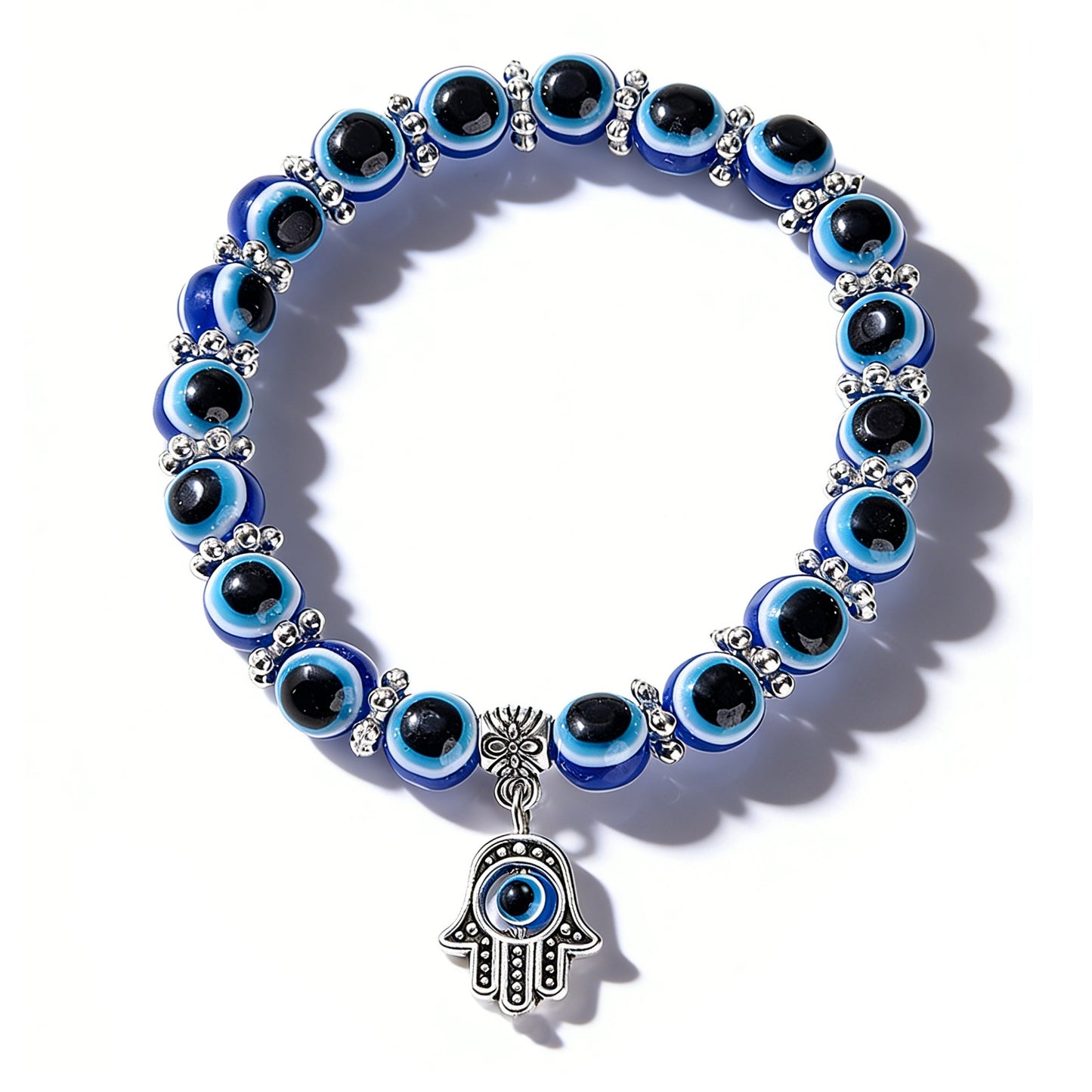 Fatima Hand Turkish Evil Blue Eyes Bracelet