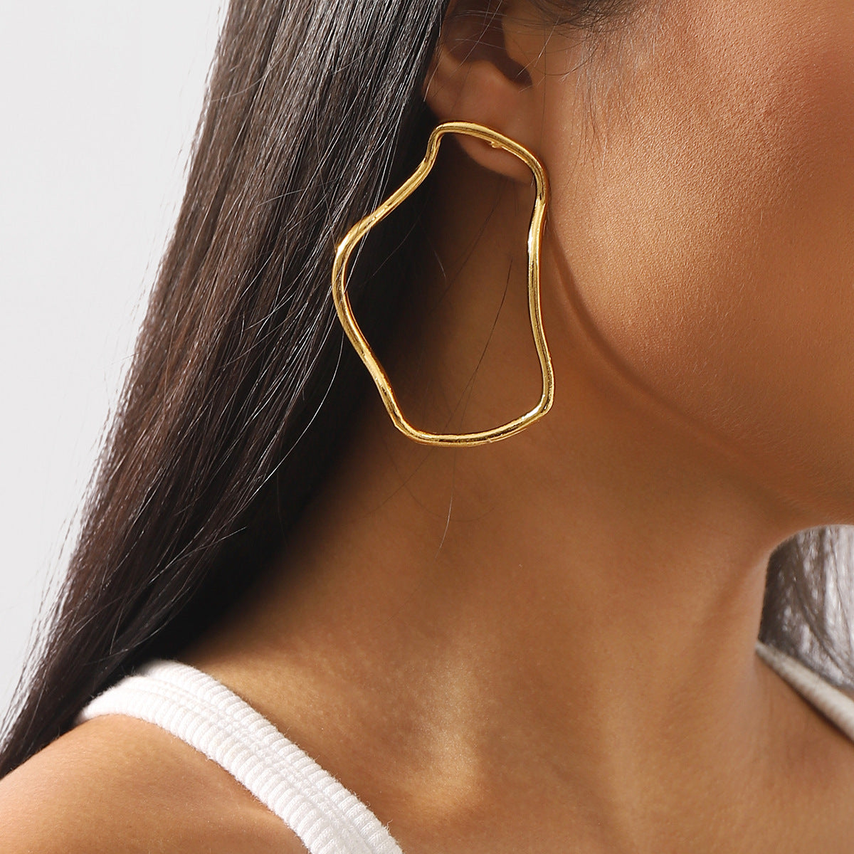 Retro Aloofness Style Geometric Irregular Fashion Earrings
