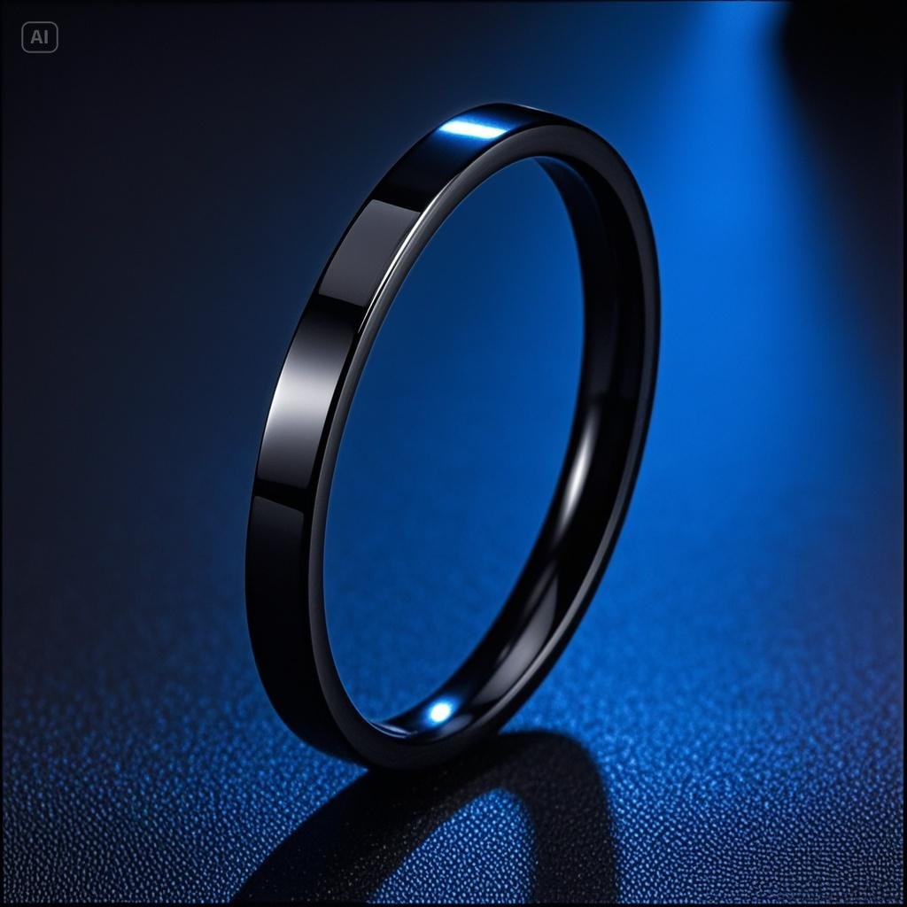 Titanium Steel Personality Stainless Simple Style Niche Ring