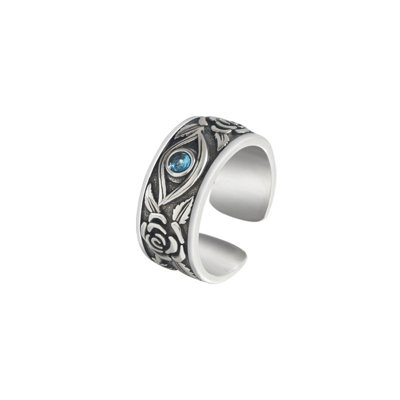 Men's Horus Eye Trendy Open Hip Hop Index Ring