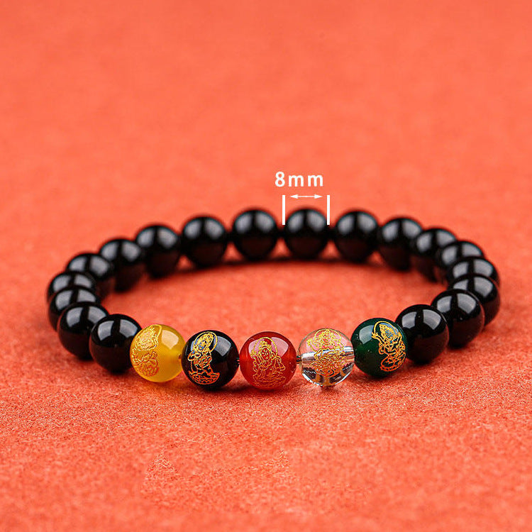 Women's & Men's Of Wealth Lucky Beads Original Life Charm Ethnic Style Bracelets