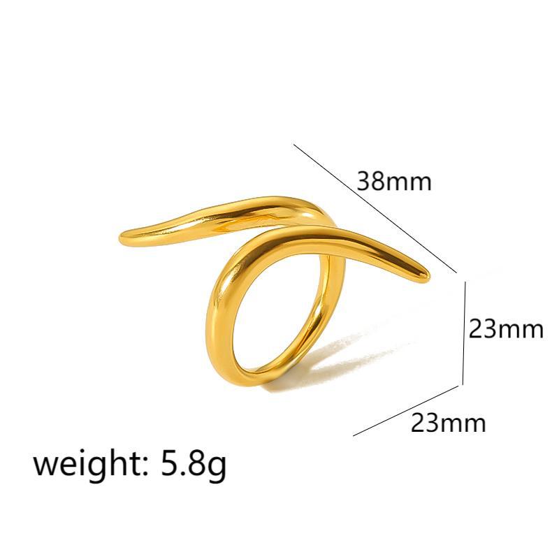 Women's Snake-shaped Titanium Steel Light Luxury High-grade Rings