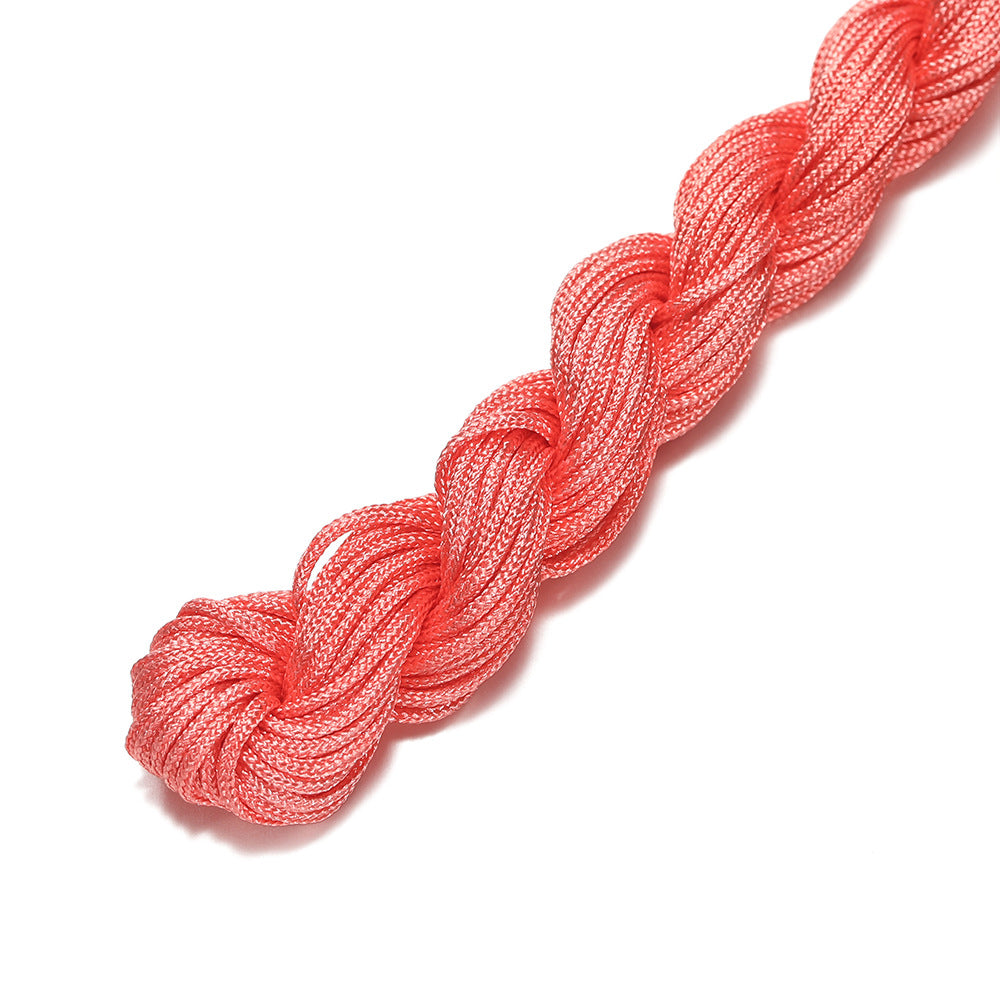 Handmade Braided Jade Strand Red Rope Thread Chinese Knot Hanging Ornaments