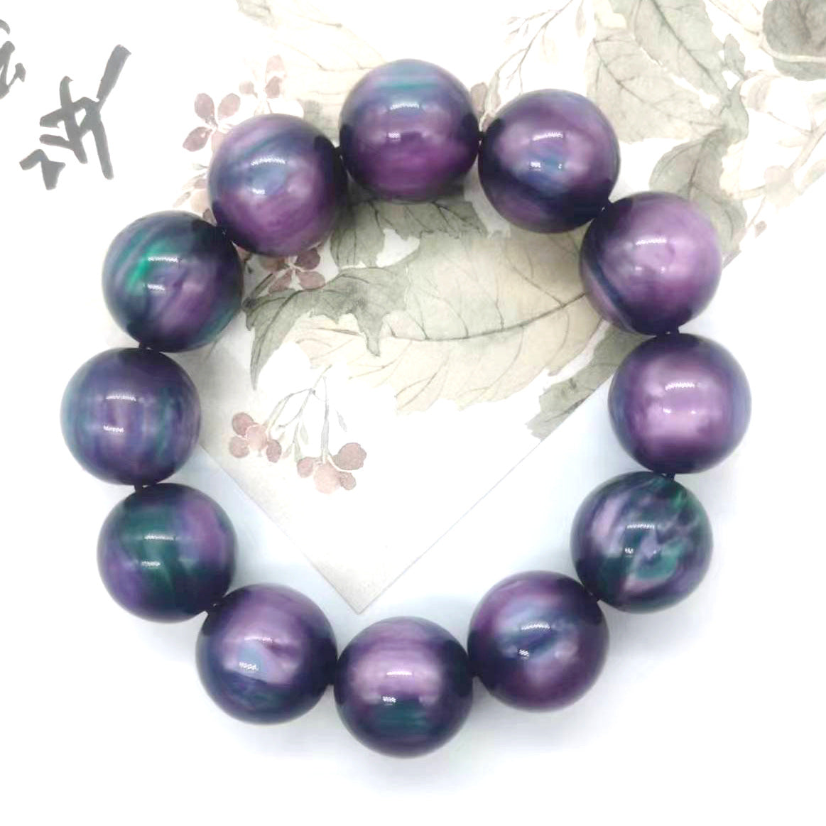 Willow Colorful Beads Second Generation Resin Crafts Beaded Live Broadcast Bracelets