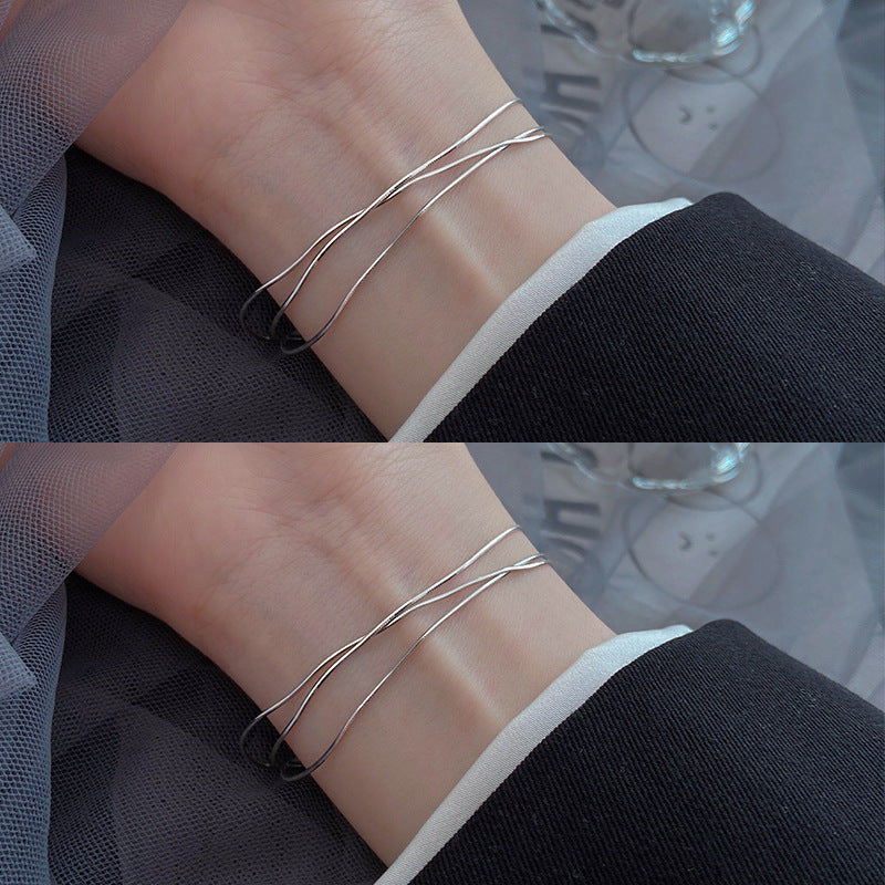 Women's Snake Bone Choker Simple Elegant Cold Style Light Luxury Bracelets