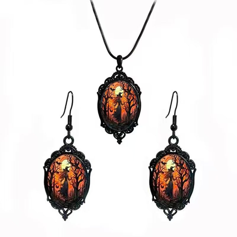 Fashion Elegant Glass Suite Romantic Gift Jewelry Set