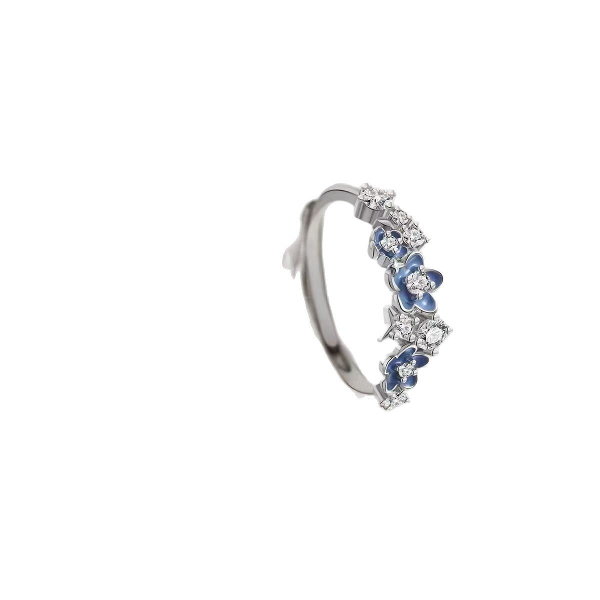 Women's & Men's Myosotis Couple Niche Temperament Fashion Branch Ring