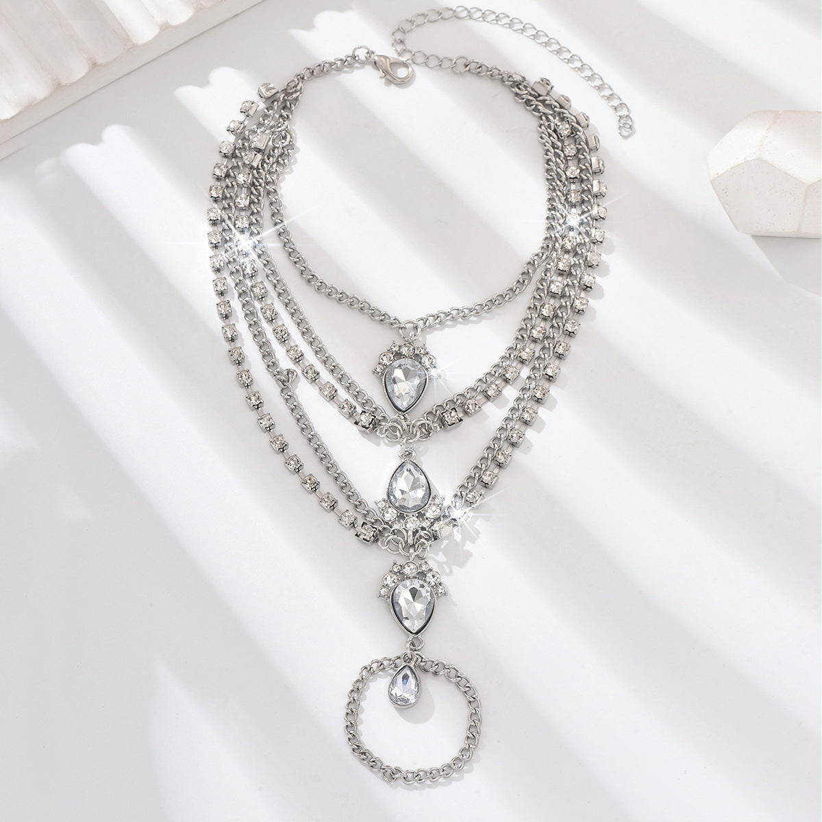Comfortable Women's Exotic Pearl Tassel Alloy Anklets