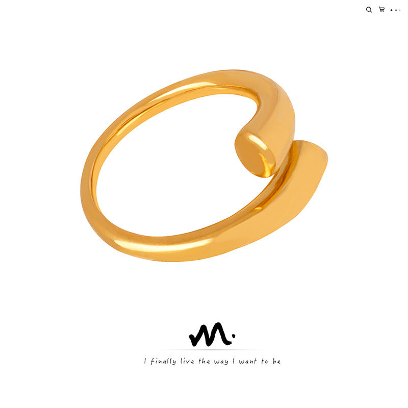 Design Cold Style Fashion Titanium Steel No Ring