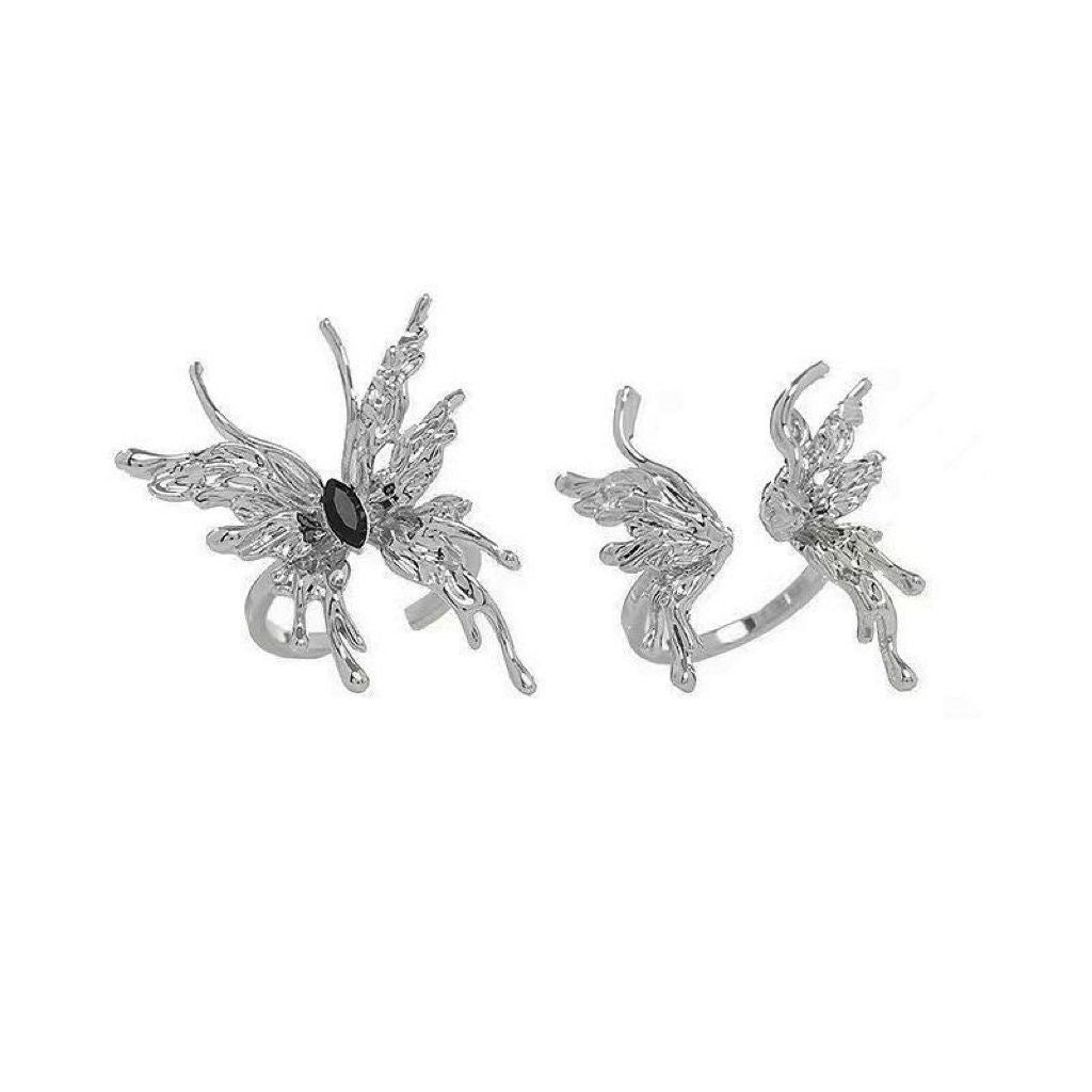 Butterfly Female Fashion Design High-grade Cold Wind Rings