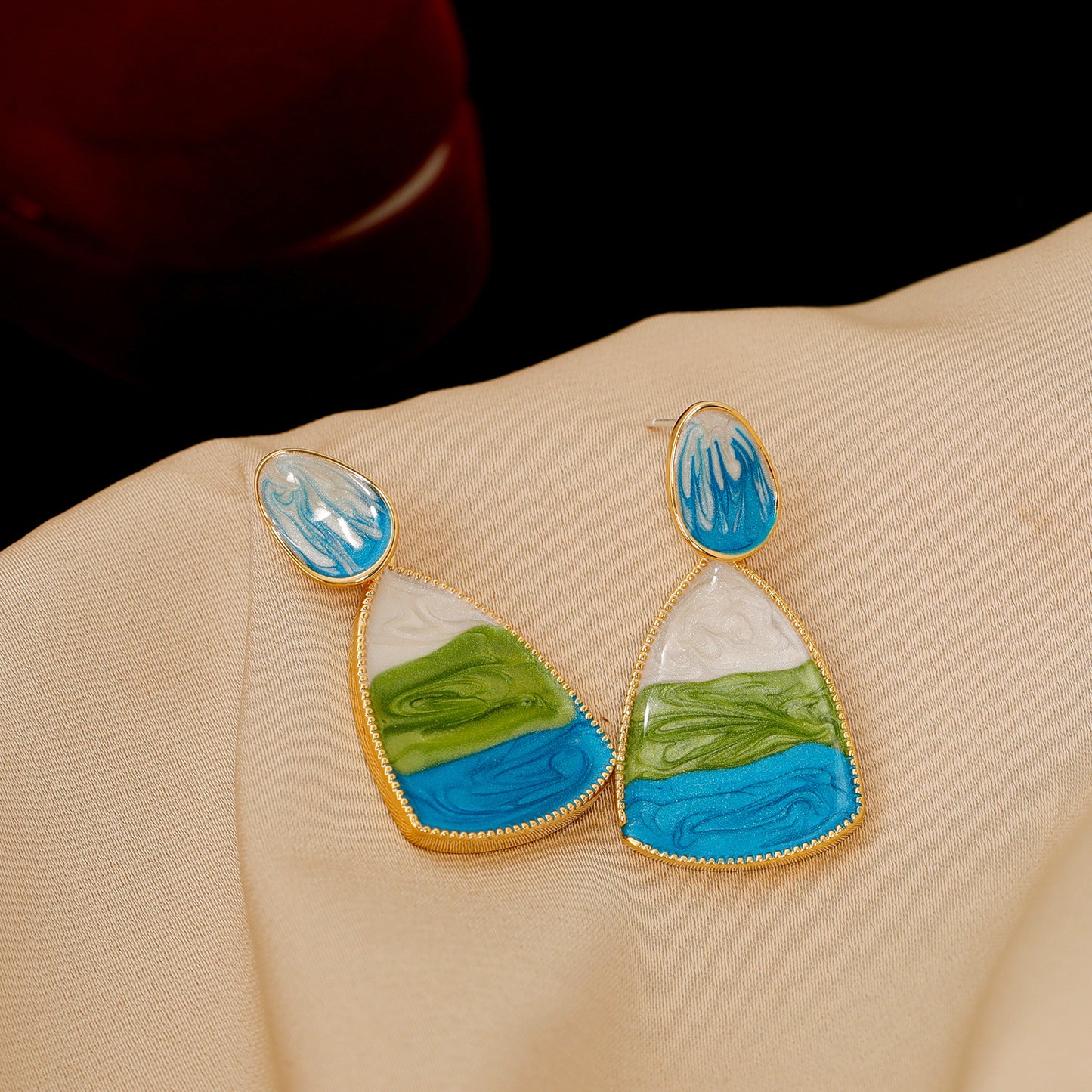 Sier Needle Bohemian Style Design Sense Fashion Summer Earrings