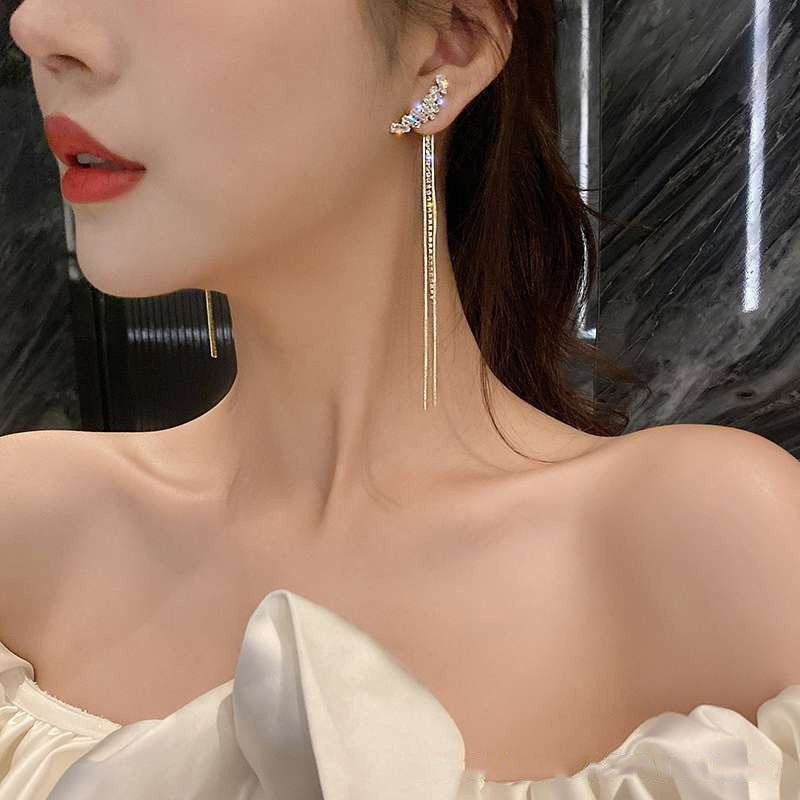 Luxury Fashion Versatile Elegant High-grade Sweet Cool Personality Earrings