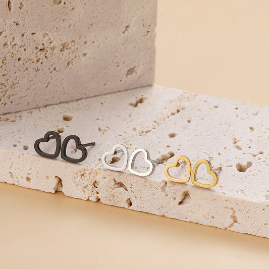 Stainless Steel Fashion Love Shape Simple Rings