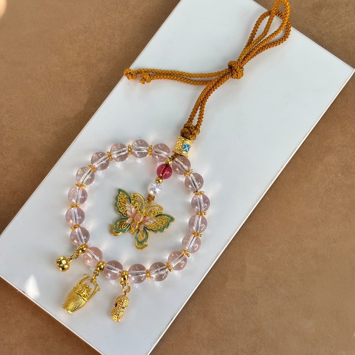 Citrine Package Car National Style Hair Hanging Ornaments