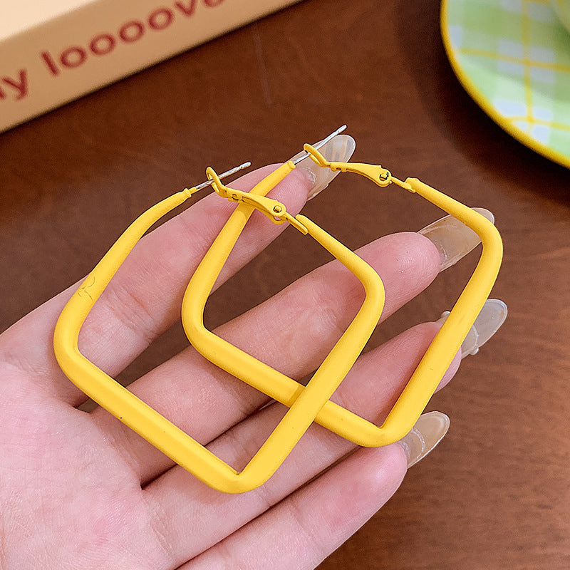 Charming Colored Series Sports Style Female Earrings