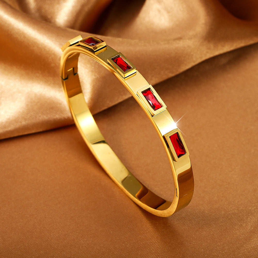Titanium Steel Stainless Real Gold Furnace Bracelets