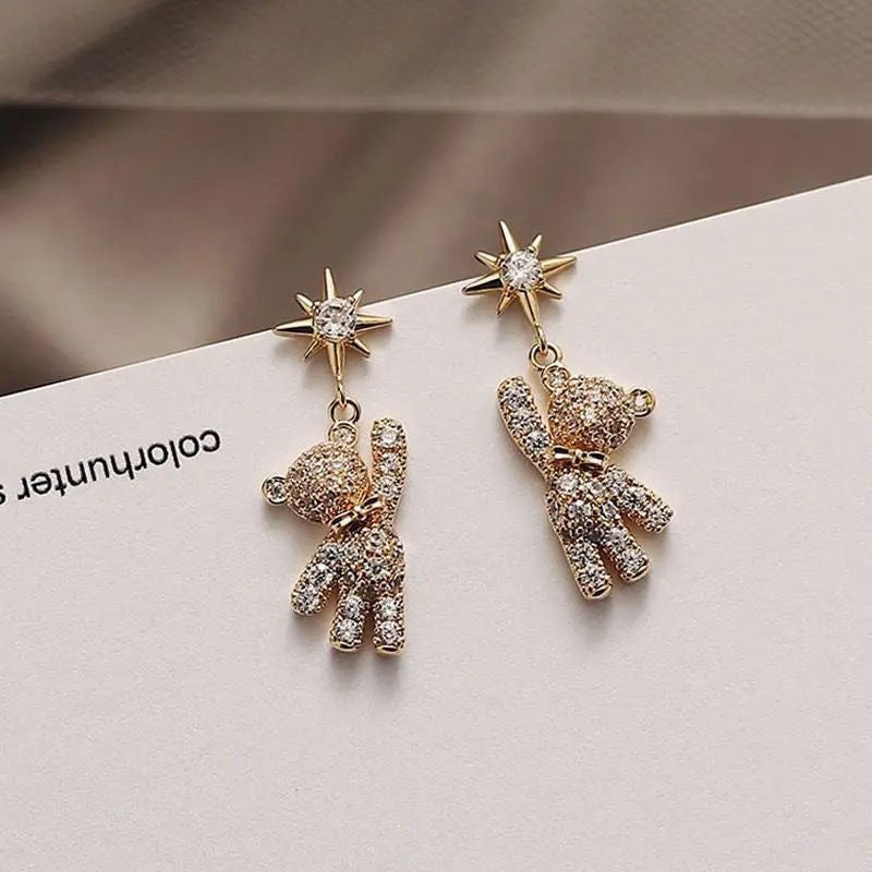 Women's Exquisite Full-jeweled Cute Sweet Bear Graceful Rings