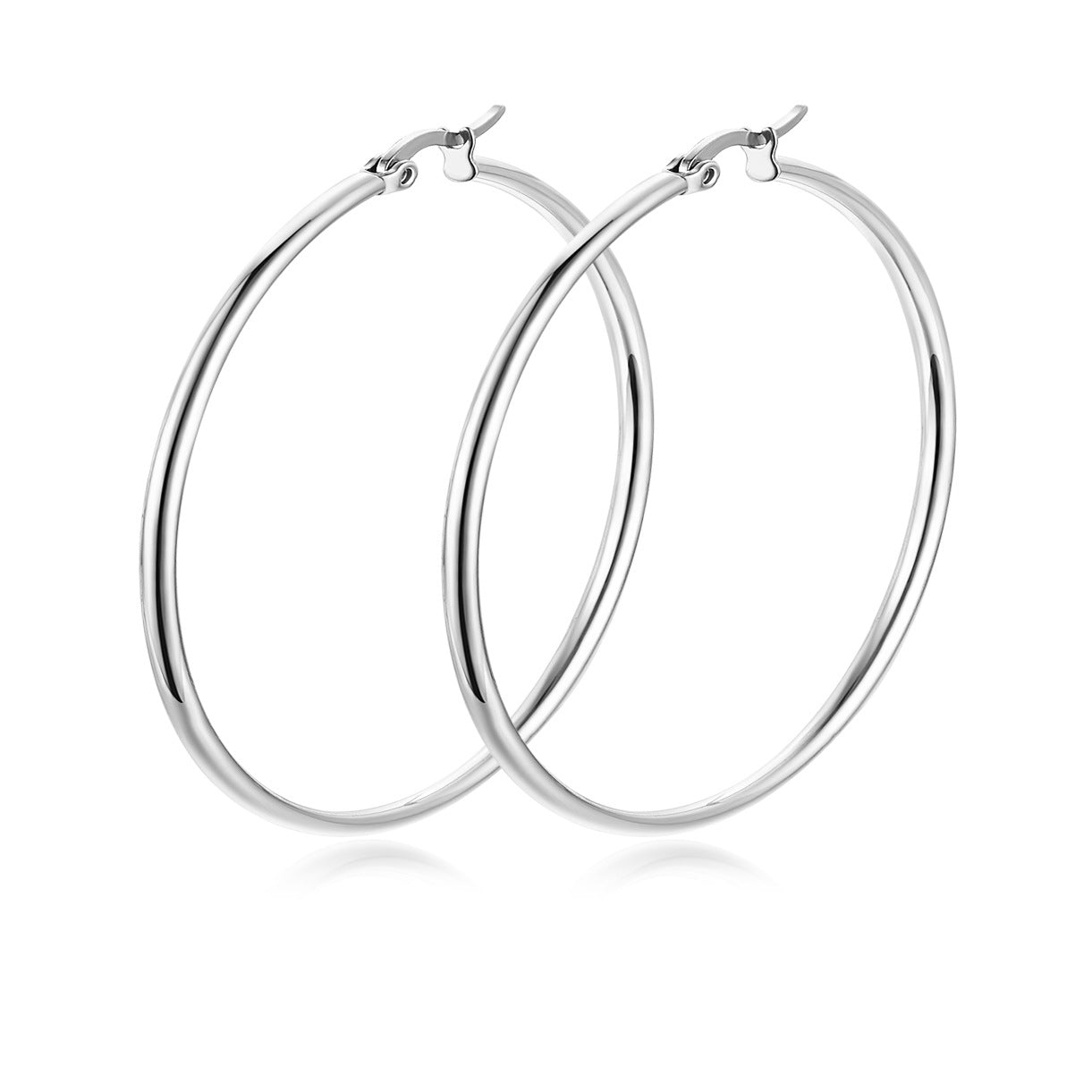 Steel Large Line Exaggerated Big Ear Fashion Earrings