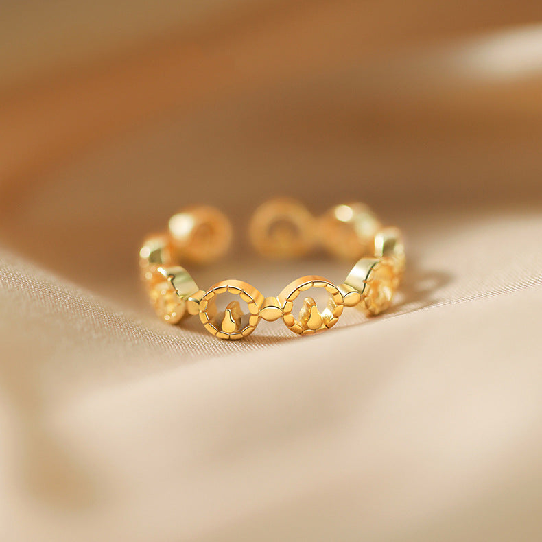 Women's Simple Light Luxury High Sense Design Opening Ring