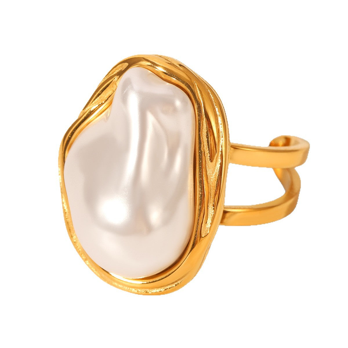 Women's Gold Stainless Steel Niche High-grade Titanium Ring