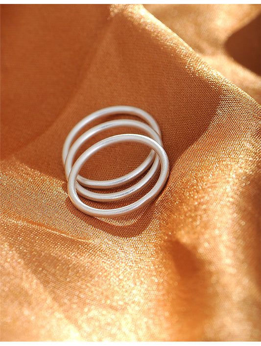 Women's & Men's Simple Sterling Sier Tail Index Finger Rings