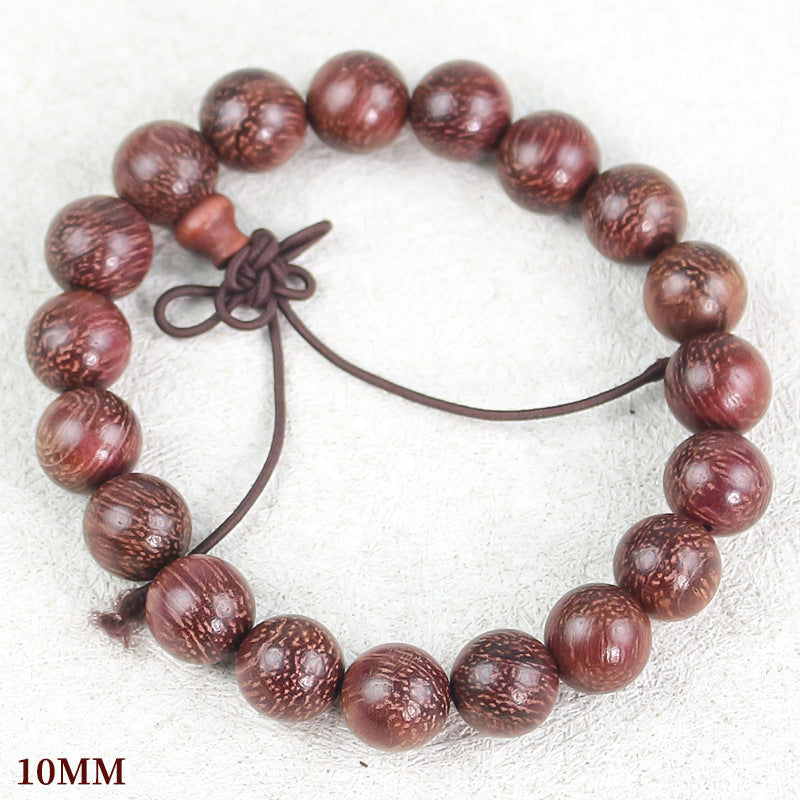 Women's & Men's Violet Buddha Beads Chinese Style Rose Rosewood National Wooden Bracelet