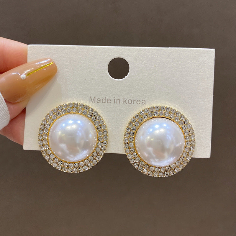 Pearl Female Style High Sense Niche Temperament Earrings