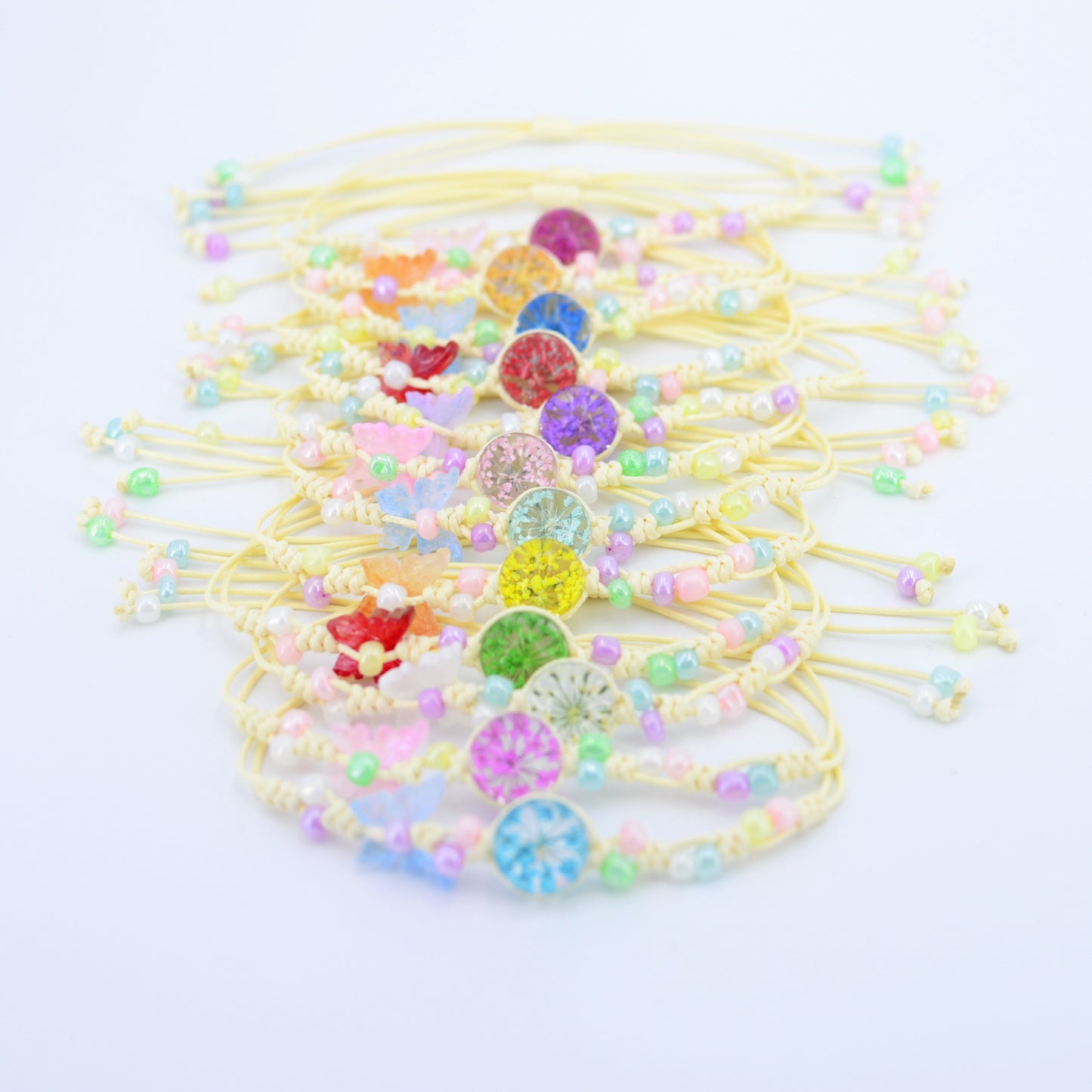 Dried Flower Preserved Fresh Real Butterfly Bracelet