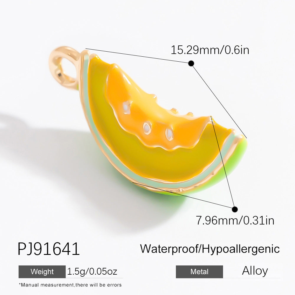 Mini Fruit Cartoon Pastoral Style Three-dimensional Jewelry Accessories