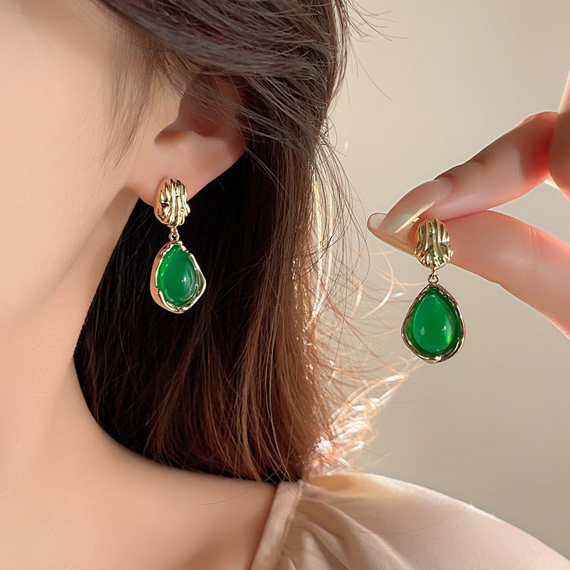 Women's Simple Temperamental Elegant Water Drop Light Luxury Rings