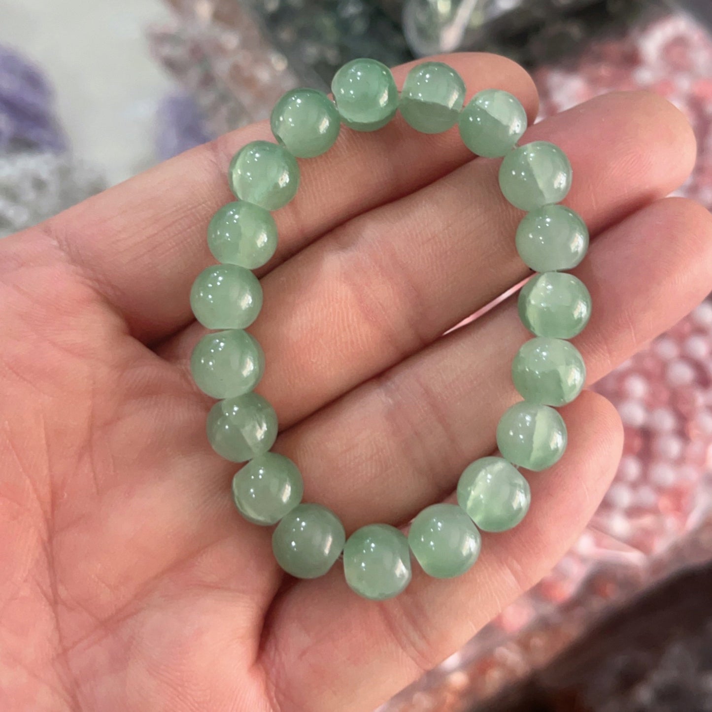 Ice Crack Bead Crystal Transparent Jade Broken Pliable Temperament Bracelets