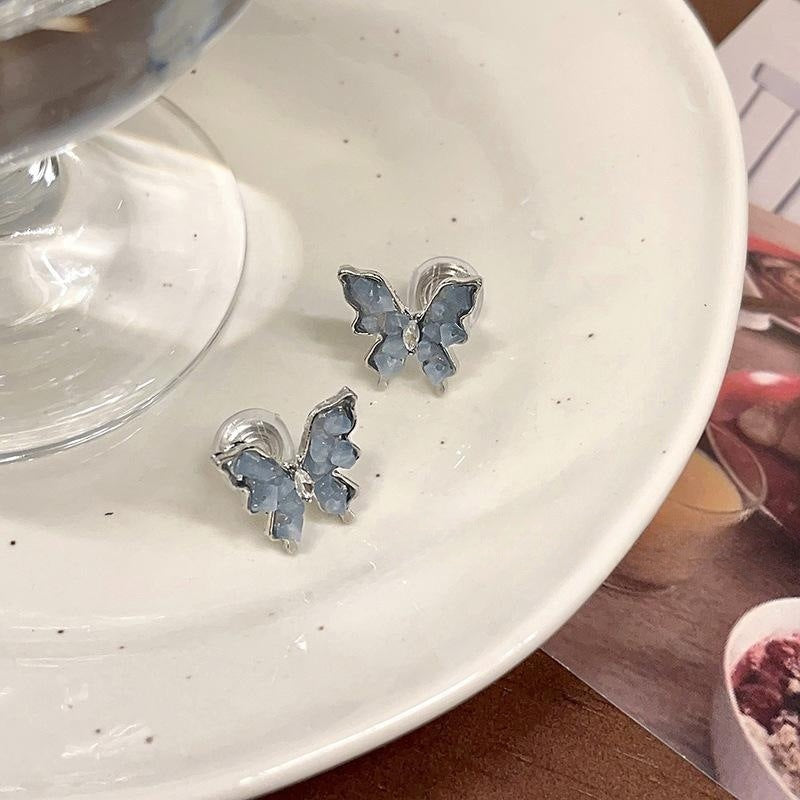 Women's Niche Design High-grade Butterfly Pearl Eardrops Earrings