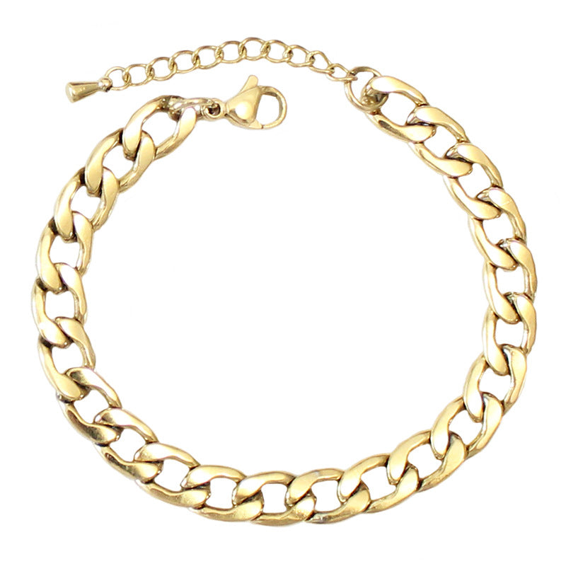 Stylish Good Texture Thick Chain Type Bracelets