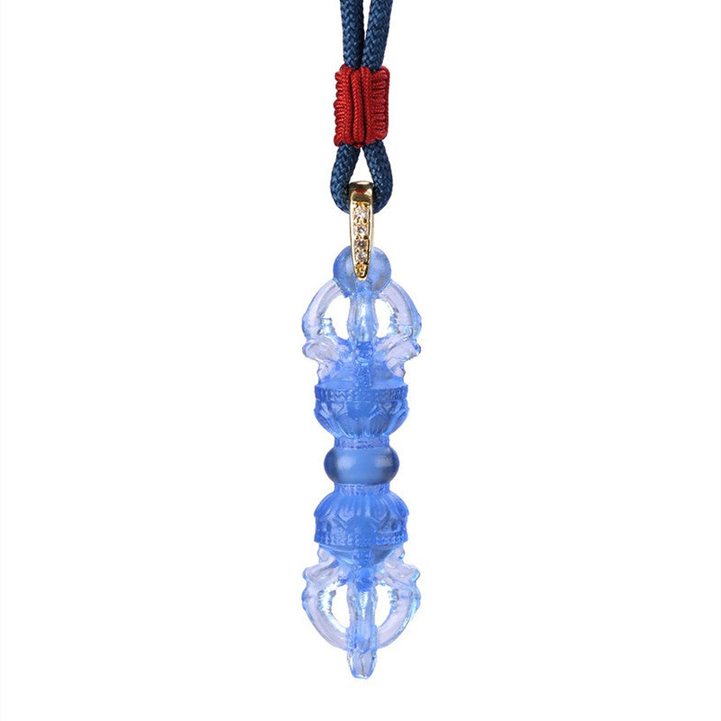 Women's & Men's Stone Diamond Monster Subduing Club Couple Necklace