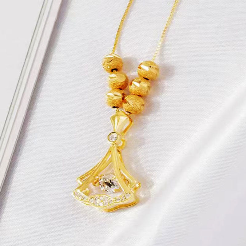 Smart Ginkgo Leaf Female Light Luxury Minority Design High Sense Necklaces