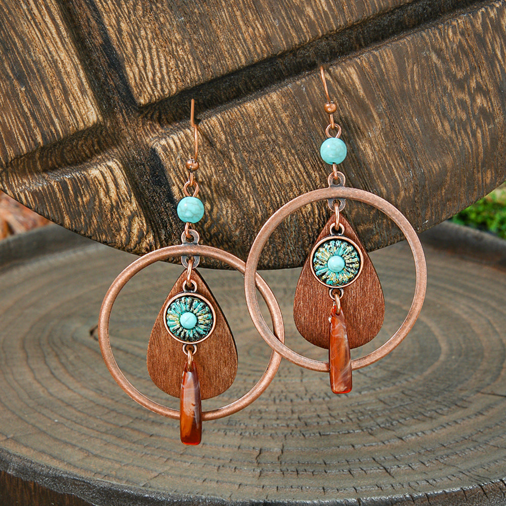 Attractive Antique Bohemian Ethnic Style Handmade Earrings
