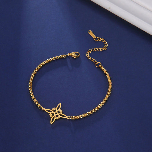 Witch Knot S-shaped Double Hole Box Bracelets