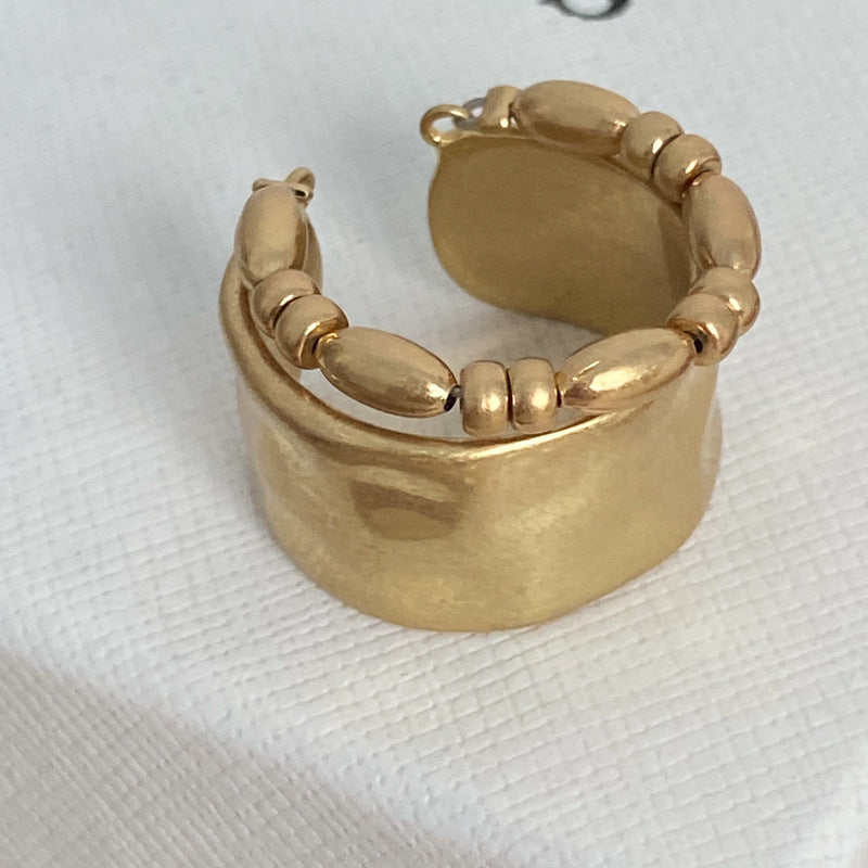 Double Rope Chain Simple Graceful Elegant Rings