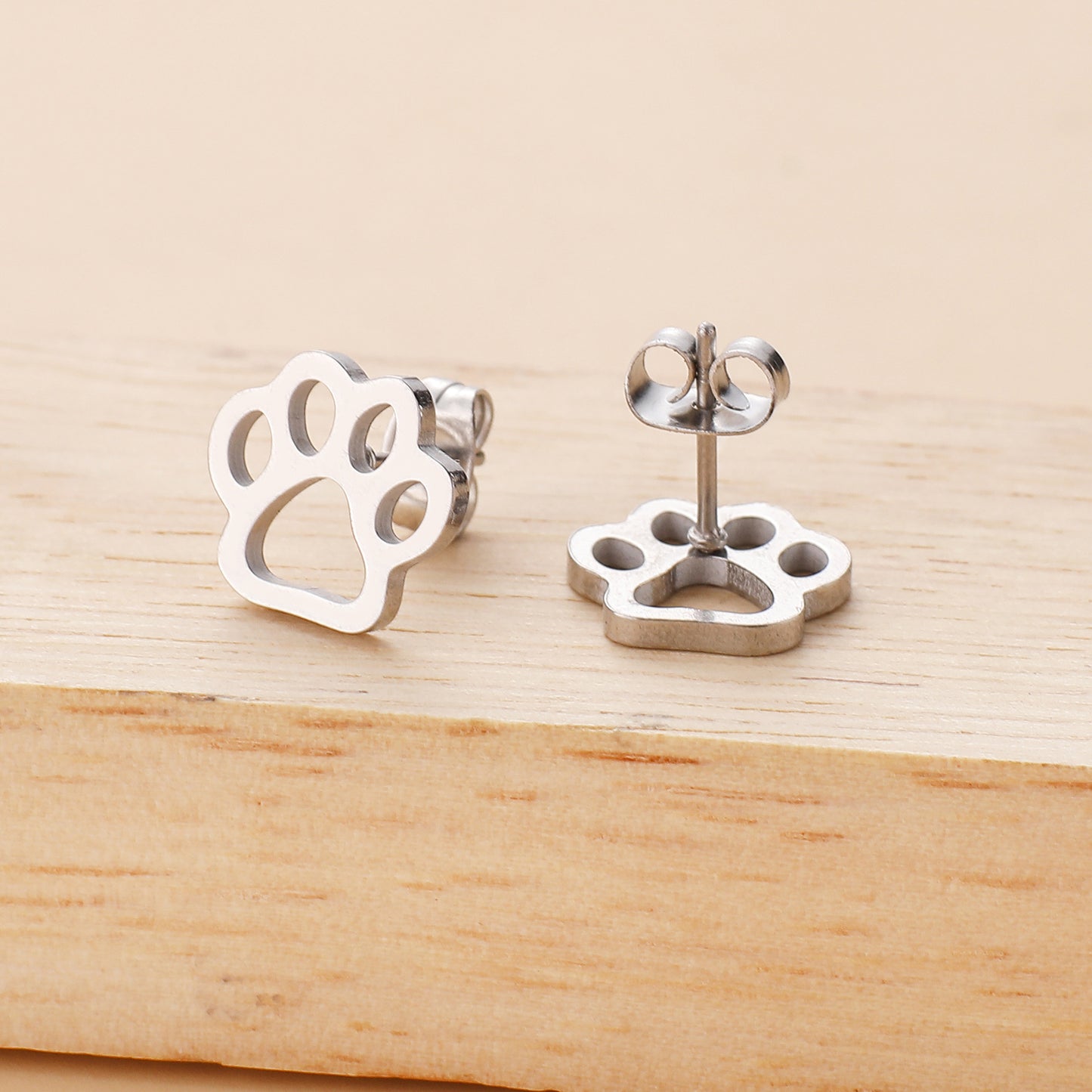 Stainless Steel Fashion Animal Foot Shape Rings