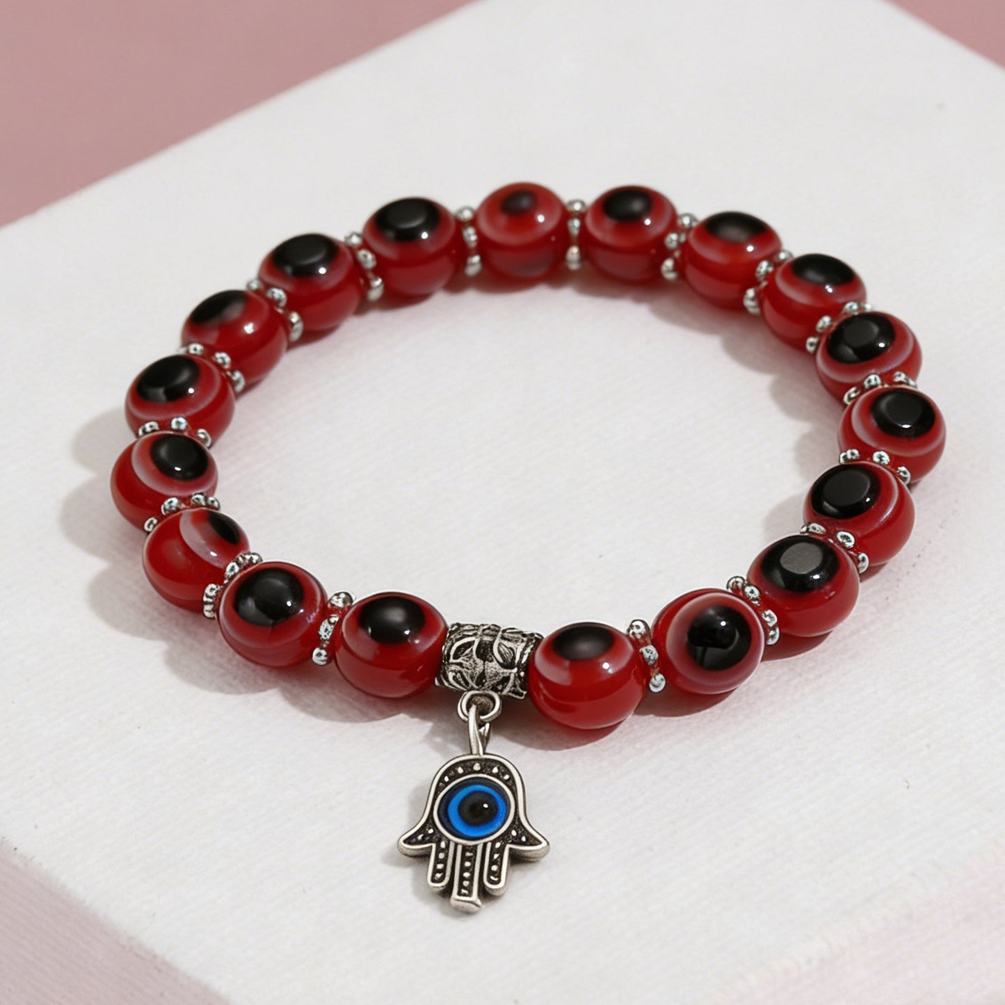 Fatima Hand Turkish Evil Blue Eyes Bracelet