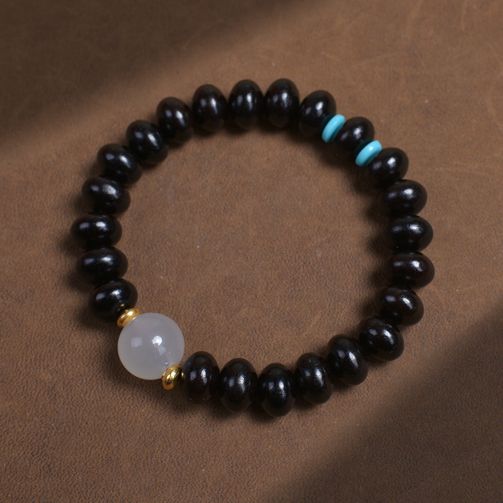 Women's & Men's Blackwood Bamboo Beads Wooden Cultural Artifact Bracelets