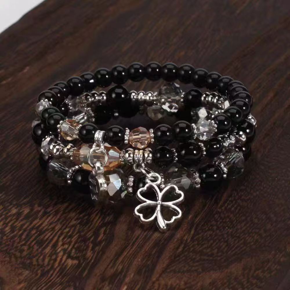 Elegant Slouchy Bohemian Elastic Glass Beads Bracelets